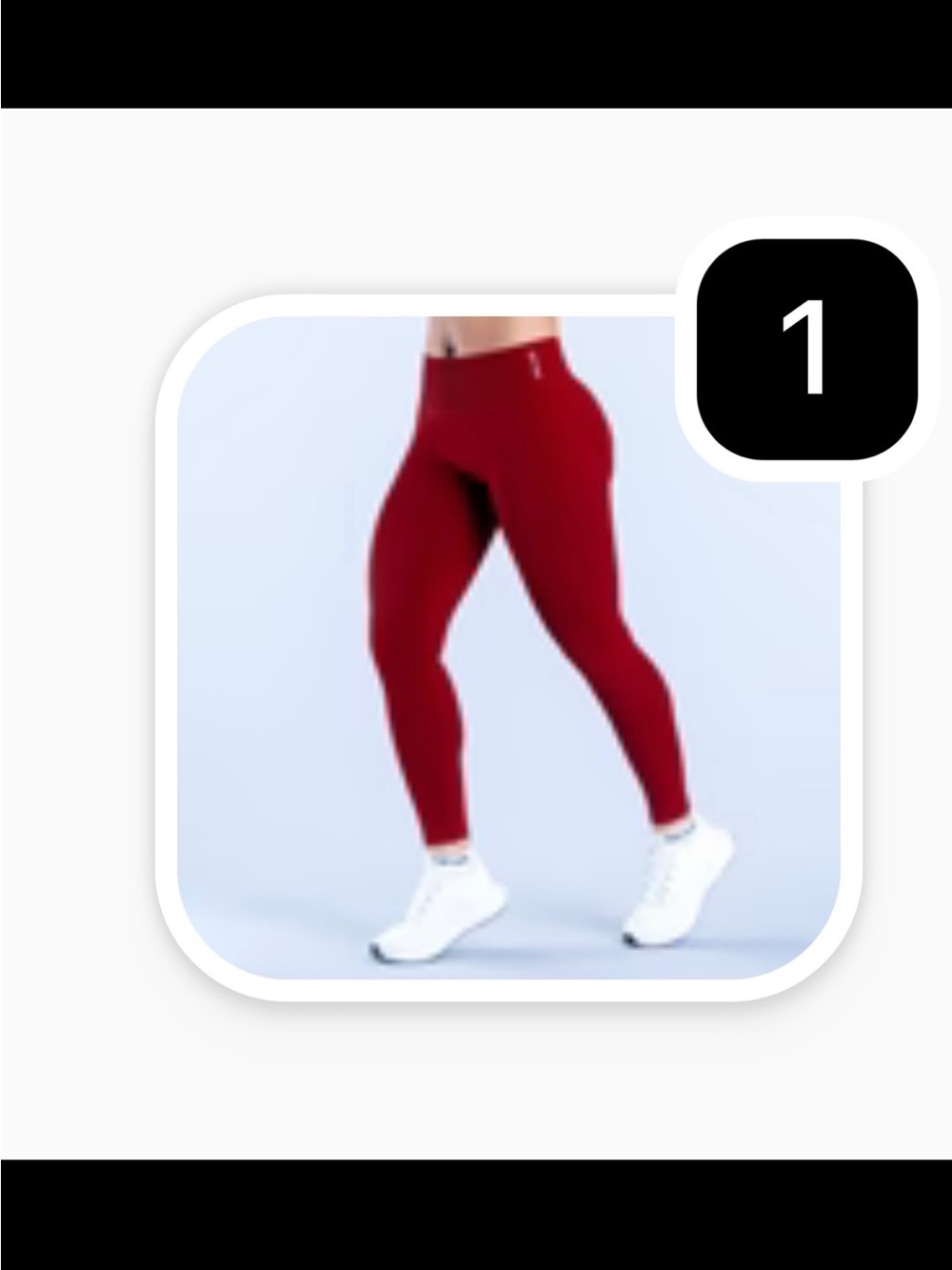 Women’s High-Waist Red Leggings - Brand Unspecified